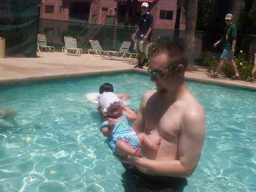 She likes the pool